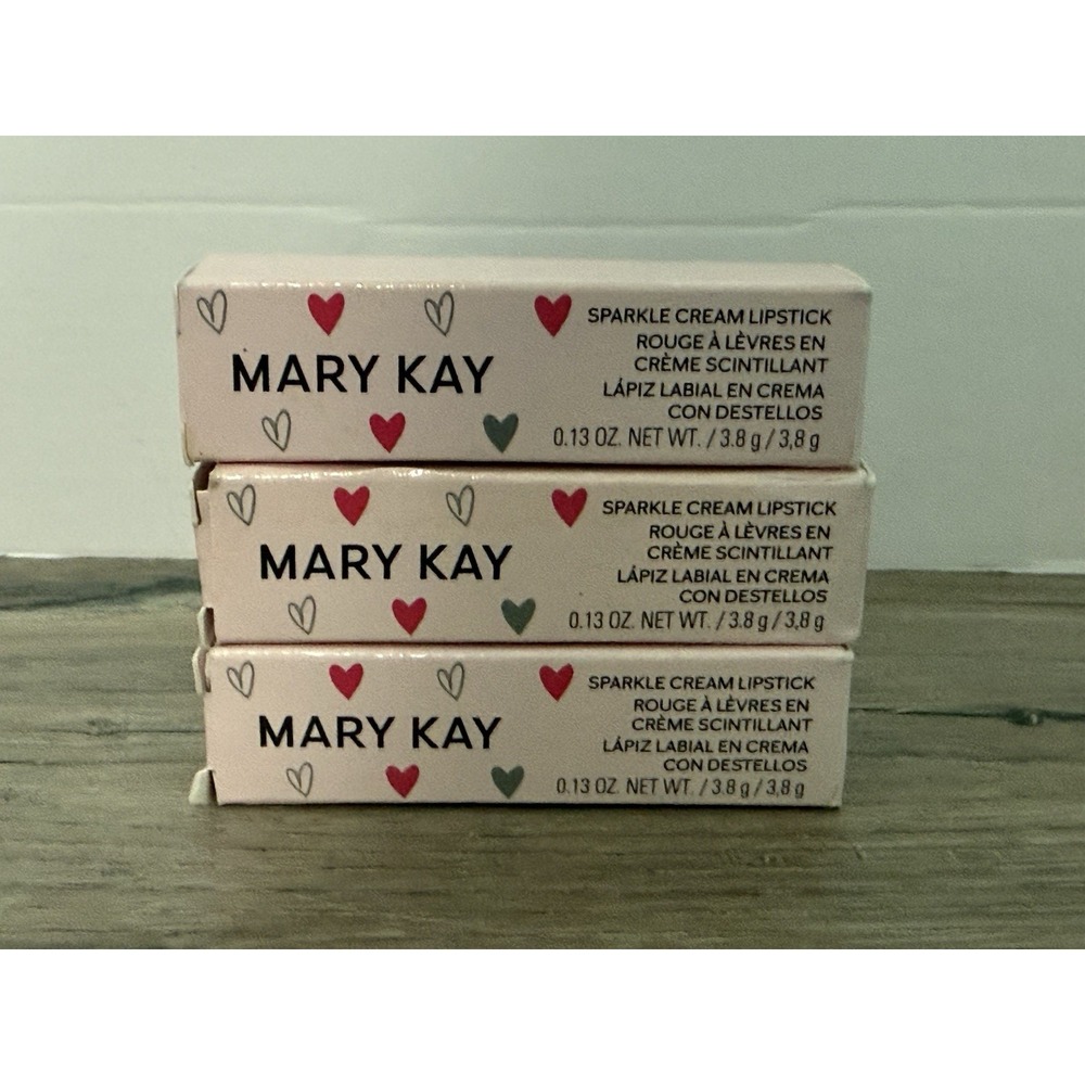 Lot Of 3 Mary Kay Sparkle Cream Lipstick EMPOWER Limited Edition New In Box